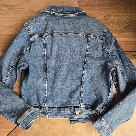 Denver Hayes Cropped Jean Jacket Women's Size Medium - Picture 2 of 4